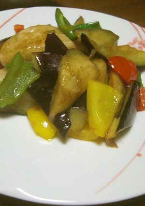 茄子と山芋の簡単な炒め物-レシピのメイン写真