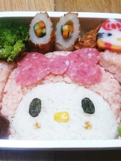 簡単!マイメロ キャラ弁♡-レシピのメイン写真