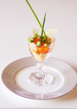 卵豆腐と野菜でキラキラおもてなしジュレ-レシピのメイン写真