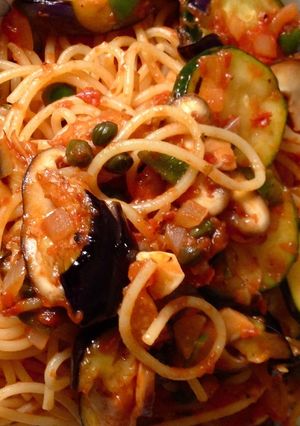 ラタトゥイユでトマトソース⭐️パスタ-レシピのメイン写真