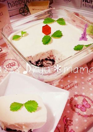 ヨーグルトとオレオのレアチーズケーキ♡-レシピのメイン写真