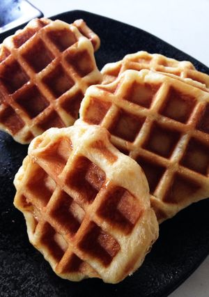 【ホームベーカリー】軽い食感のワッフル-レシピのメイン写真