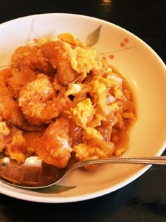 ☆簡単エビフライの甘辛卵とじ-レシピのメイン写真
