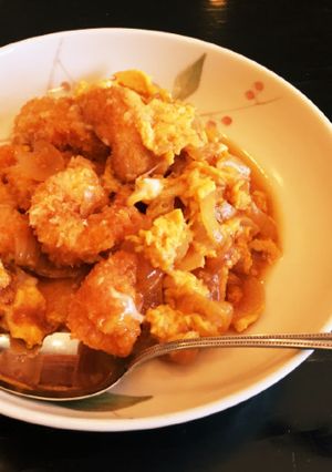 ☆簡単エビフライの甘辛卵とじ-レシピのメイン写真
