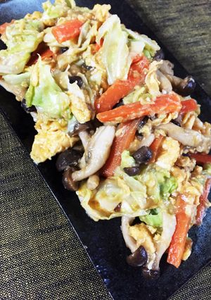 私の定番！簡単キャベツとしめじの中華炒め-レシピのメイン写真