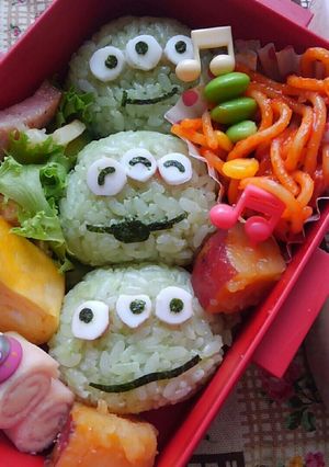 キャラ弁♥ リトルグリーンメン(角なし)-レシピのメイン写真