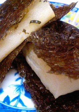 梅高菜もち-レシピのメイン写真