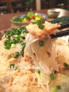 万能調味料!煎り酒お出汁の塩鮭おろし素麺-レシピのメイン写真