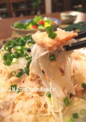 万能調味料！煎り酒お出汁の塩鮭おろし素麺-レシピのメイン写真