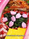 ホウレンソウとかまぼこの麺つゆゴマ和え