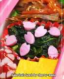 ホウレンソウとかまぼこの麺つゆゴマ和え