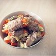 人参とキャベツの豚肉巻(酢風味)