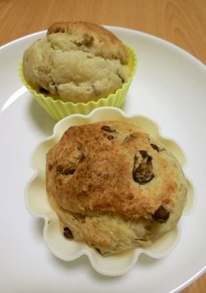 ＨＭと豆腐と小豆缶で簡単！小豆マフィン-レシピのメイン写真