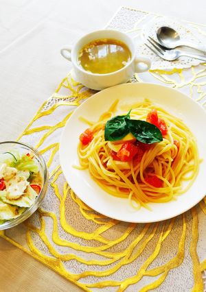 トマトのシンプルパスタ-レシピのメイン写真