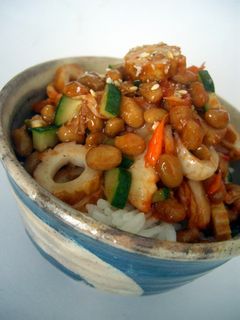 ■ちくわ×きゅうりの納豆キムチごはん■-レシピのメイン写真