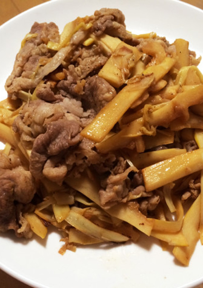 たけのこと豚肉の炒め物☆-レシピのメイン写真