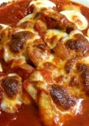 ホールトマト鶏肉カレー風味チーズ焼き。-レシピのメイン写真