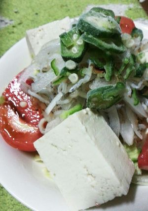 ☆ちりめんと豆腐のｻﾗﾀﾞ☆-レシピのメイン写真