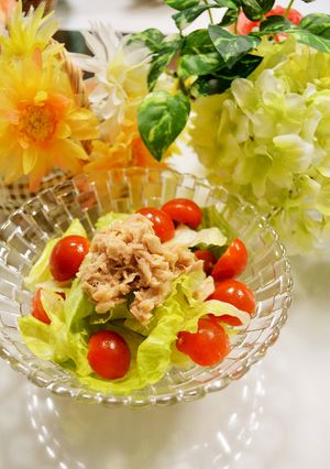 レタスとミニトマトマリネのSALAD-レシピのメイン写真