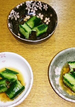 キュウリの蛇腹切りさっぱりぽん酢和え-レシピのメイン写真