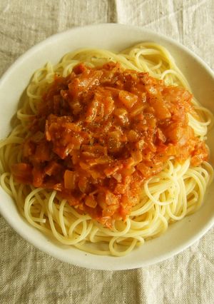 ベーコントマトのパスタ-レシピのメイン写真