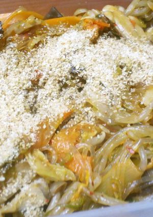 ★キムチ味★野菜と白滝で簡単チャプチェ風-レシピのメイン写真