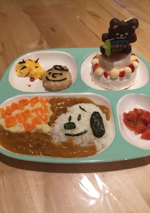 スヌーピー☆お誕生日プレート-レシピのメイン写真