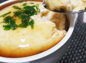レンジで！卵と豆腐のふわふわ蒸し♡-レシピのメイン写真