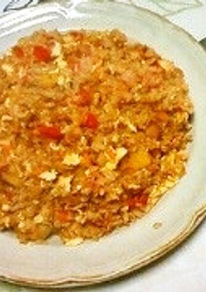 カレー風味のチャーハン-レシピのメイン写真