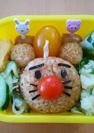 簡単！キャラ弁☆焼おにぎりでティニー♪-レシピのメイン写真