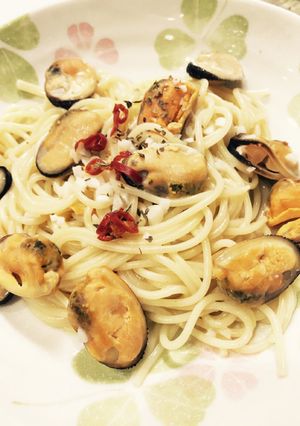 簡単！ムール貝のパスタ-レシピのメイン写真