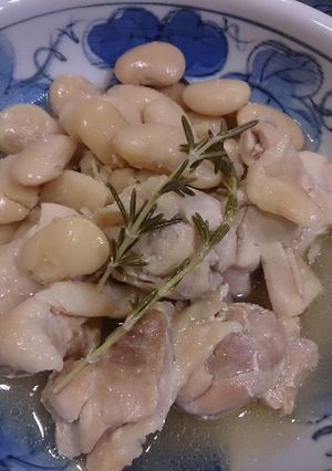 鶏と白いんげん豆の塩煮込み-レシピのメイン写真