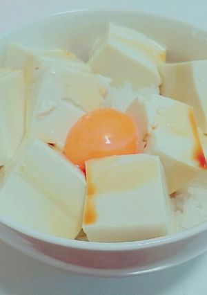 簡単すぎ♡ずぼら豆腐ご飯-レシピのメイン写真