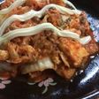 キムチ納豆厚揚げ丼(無水鍋使用)