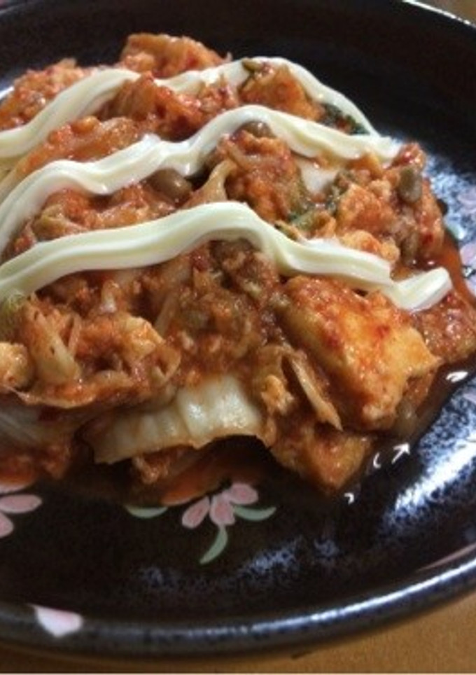 キムチ納豆厚揚げ丼(無水鍋使用)-レシピのメイン写真