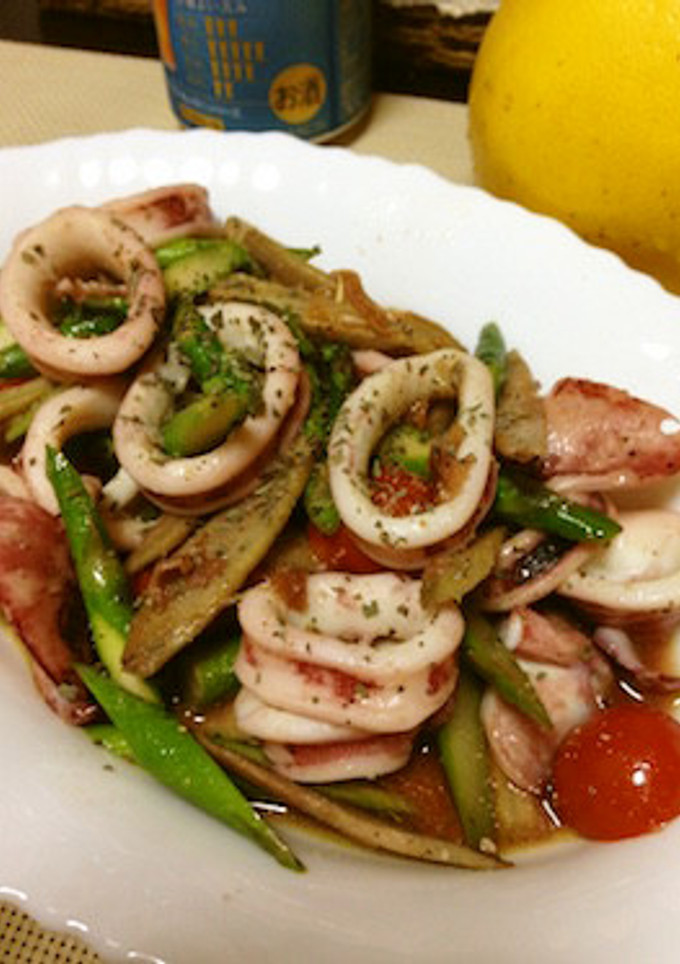 スペイン風イカと野菜のワイルド炒め-レシピのメイン写真