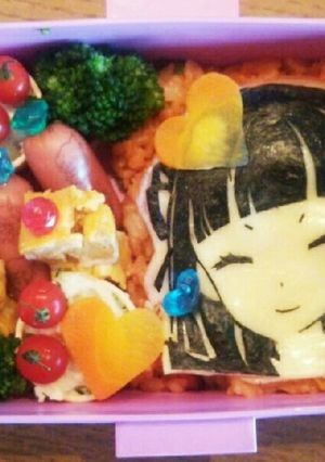 アイカツ！氷上スミレちゃん キャラ弁-レシピのメイン写真