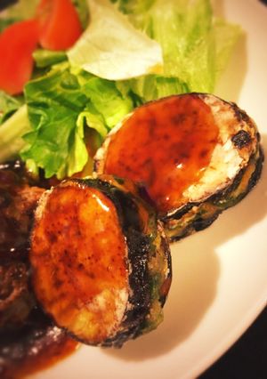 余った餃子のたねで〜なすびのはさみ揚げ-レシピのメイン写真