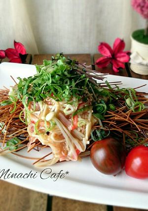揚げ素麺の梅風味あんかけ-レシピのメイン写真