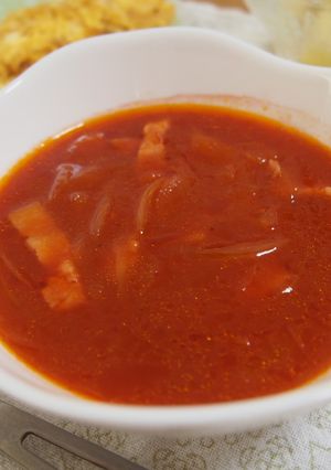コストコ野菜ジュースで簡単トマトスープ-レシピのメイン写真