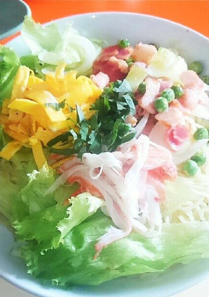 レタスと大葉のサラダ風冷し中華-レシピのメイン写真