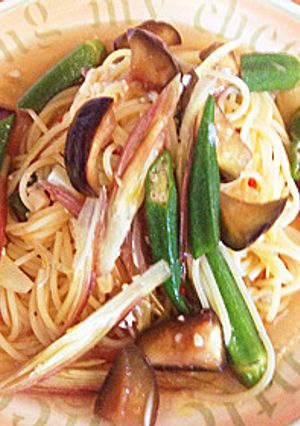 浅漬けリメイク！和風冷製パスタでさっぱり-レシピのメイン写真