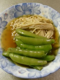 スナップエンドウとえのきのあっさり煮物-レシピのメイン写真