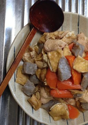 鳥お揚げコンニャクのお煮しめ-レシピのメイン写真
