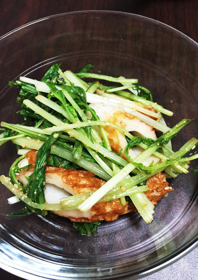 ちくわと水菜の胡麻和え-レシピのメイン写真