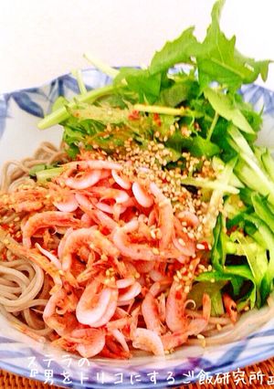 野菜が山盛り食べれる♪ヘルシーサラダ蕎麦-レシピのメイン写真