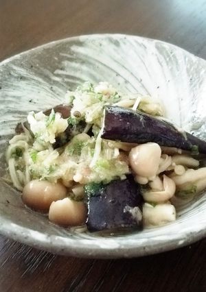 ナスときのこの揚げ焼きおろし浸し-レシピのメイン写真