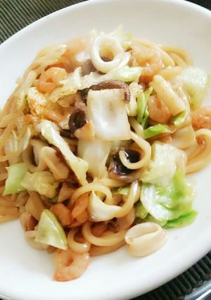 シーフード焼きうどん\✡/-レシピのメイン写真