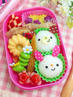 キャラ弁に☆マステで簡単!!動物おにぎり-レシピのメイン写真