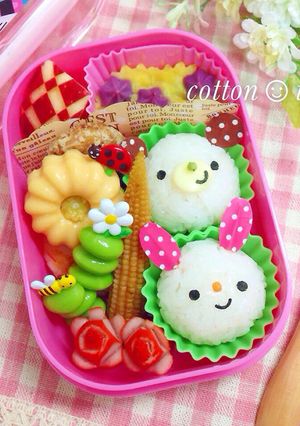 キャラ弁に☆マステで簡単！！動物おにぎり-レシピのメイン写真